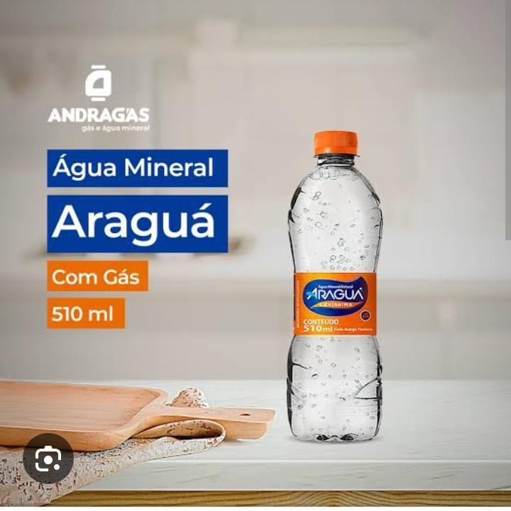 AGUA MINERAL  ARAGUA C/ GÁS 500ML